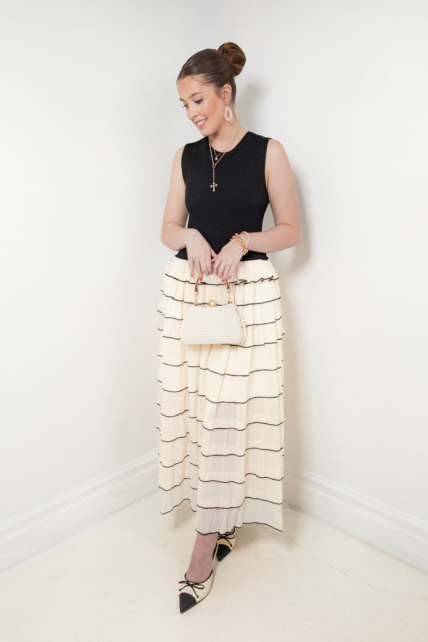 The Vienna Ruffle Midi Dress