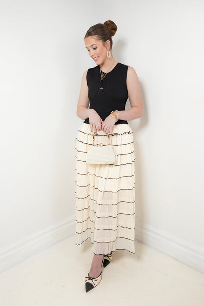 The Vienna Ruffle Midi Dress