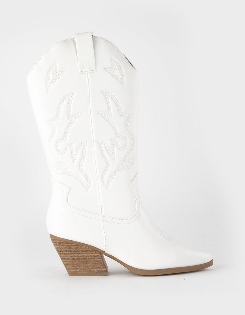 Walk The Town Pu Western Boots-Shoes-KCoutureBoutique, women's boutique in Bossier City, Louisiana
