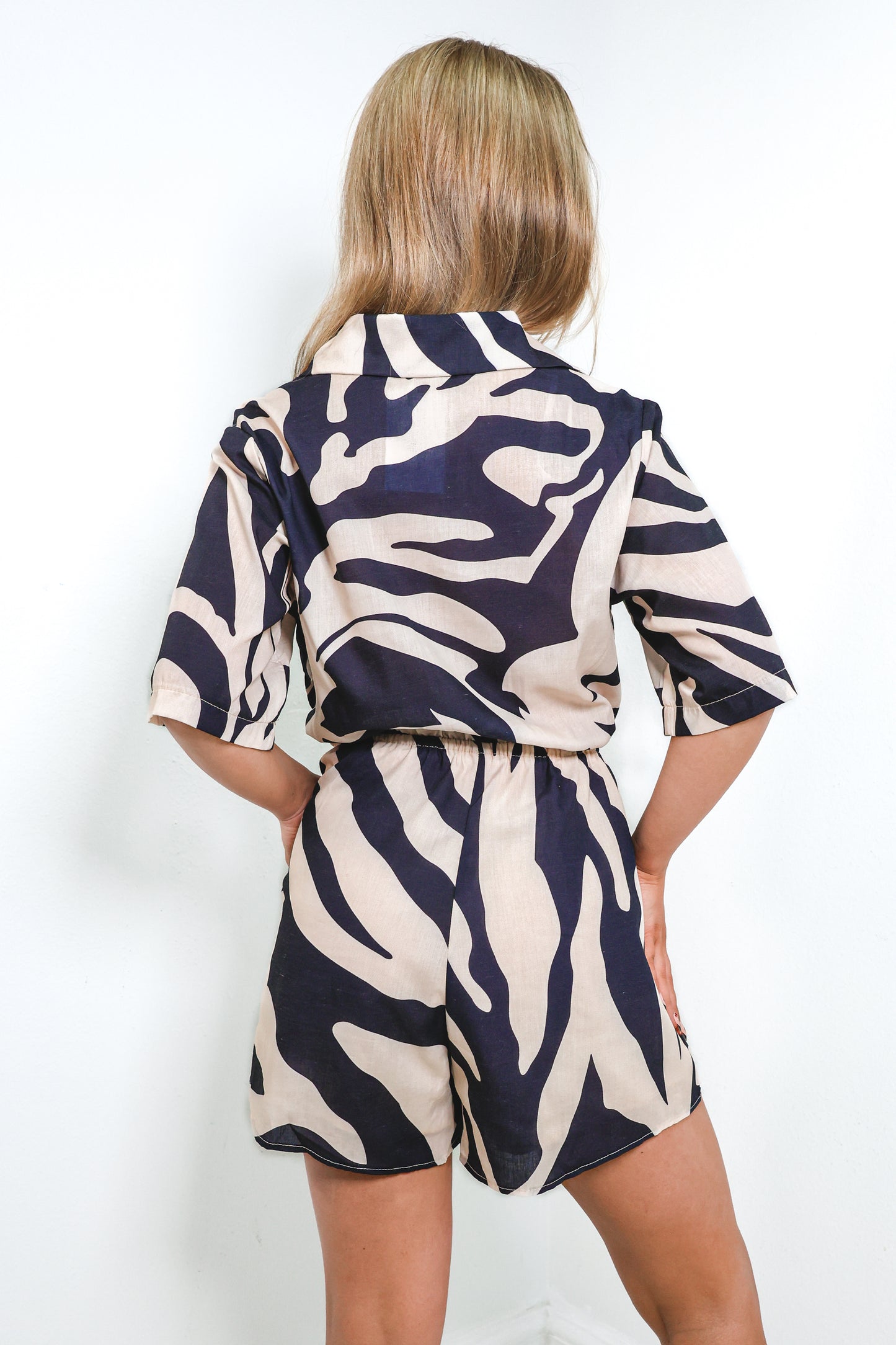Wild Escape Button Down Romper