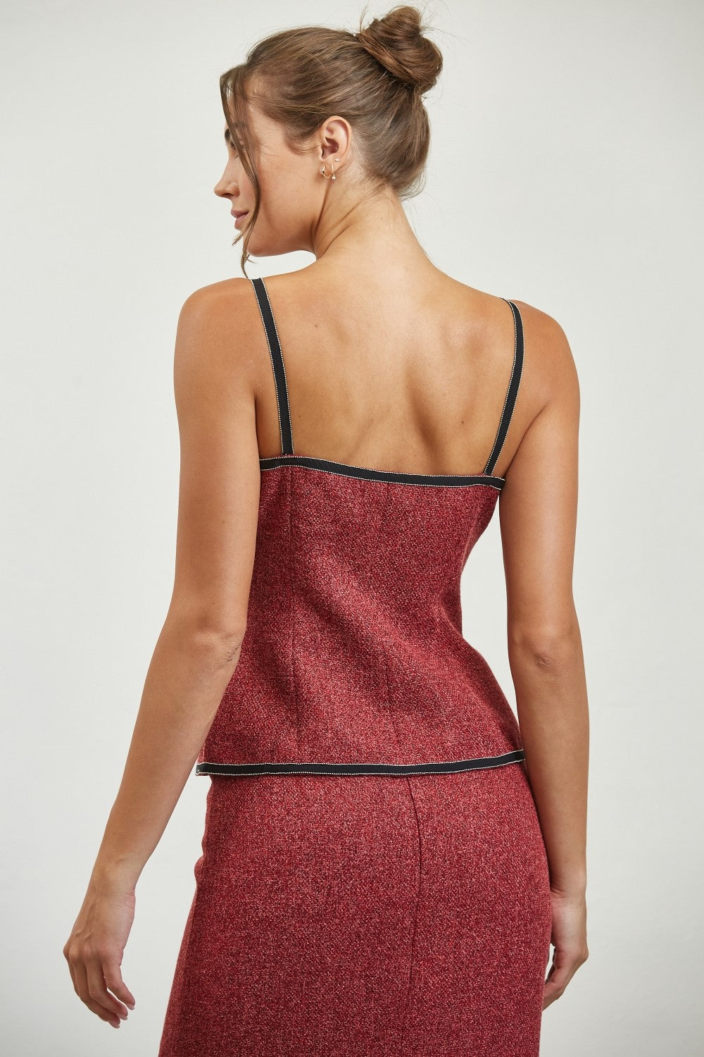 Rouge Lane Tweed Top