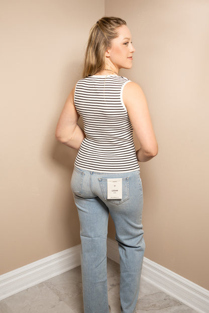 Hamptons Stripe Knit Tank