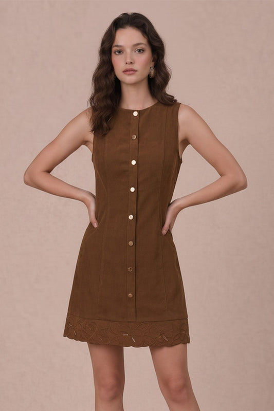 Oakwood Eyelet Mini Dress