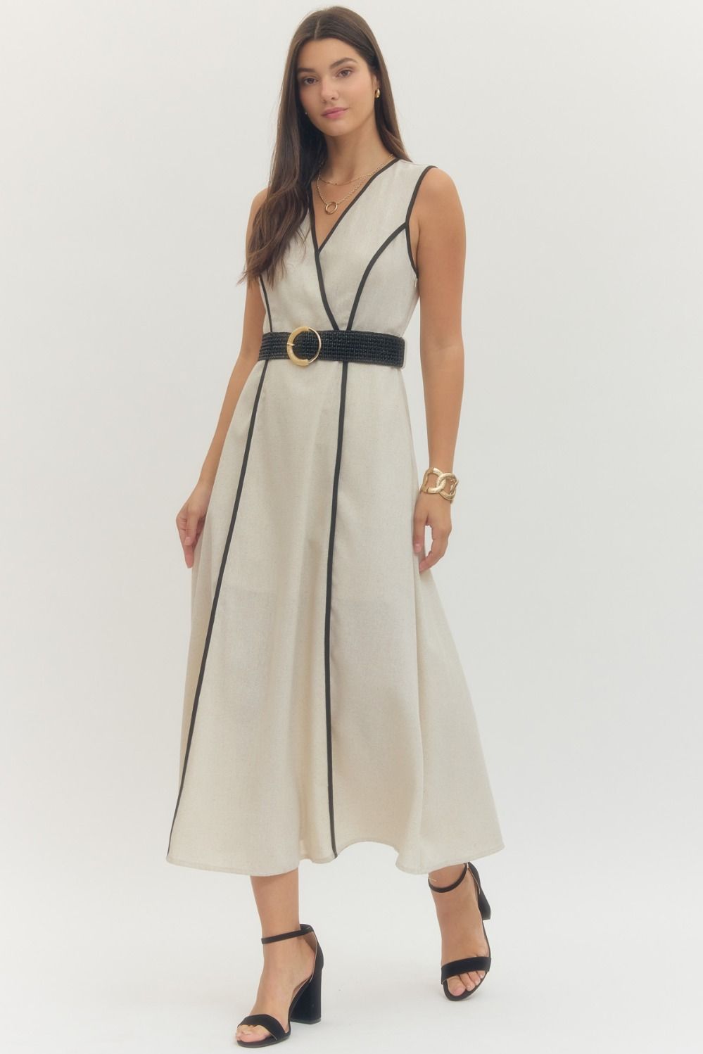 French Coastline Midi Dress