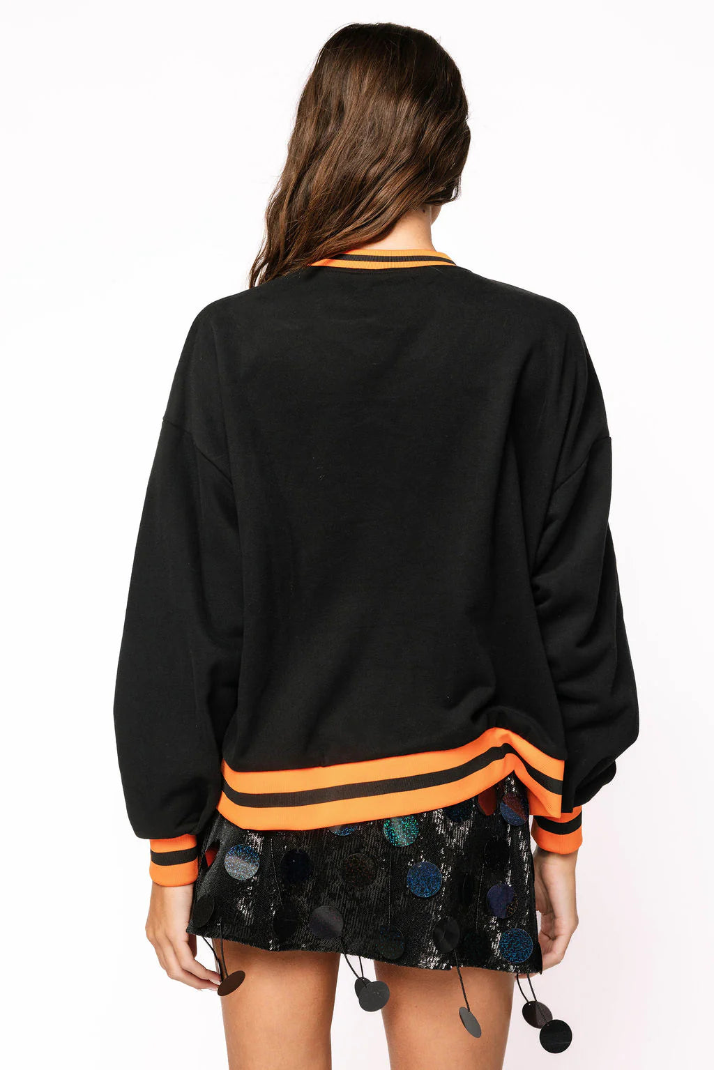 Queen of Sparkles Pumpkin Candy Bucket Sweatshirt
