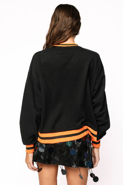 Queen of Sparkles Pumpkin Candy Bucket Sweatshirt