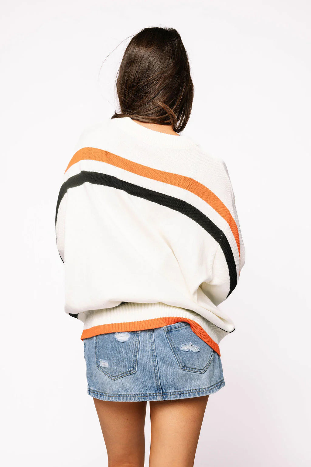 Queen of Sparkles Striped 'Trick or Treat' Sweater