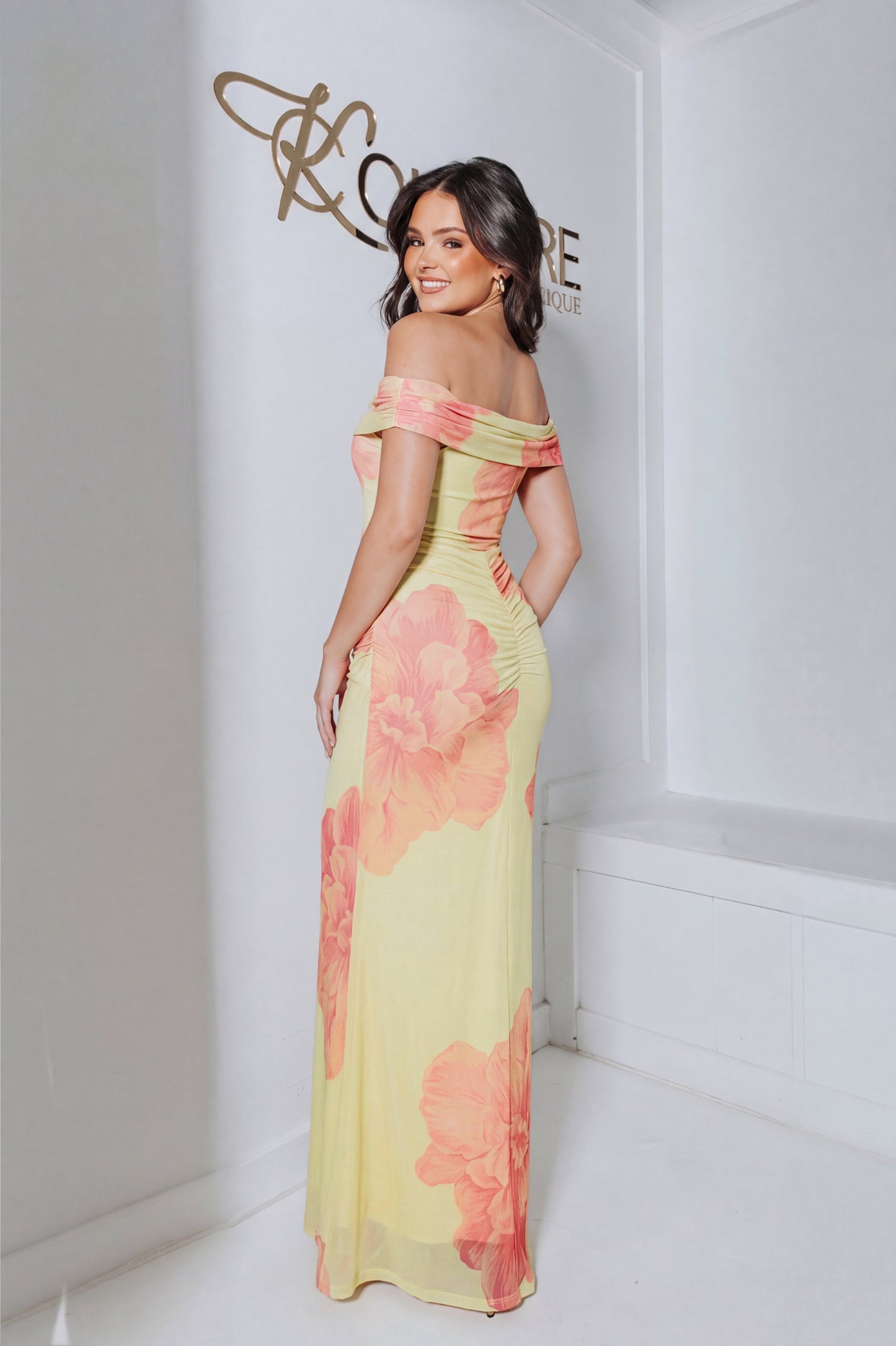 Isla Aura Bloom Cutout Maxi Dress