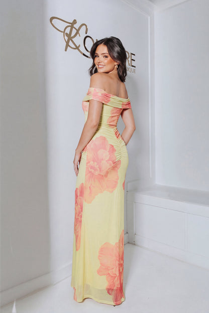 Isla Aura Bloom Cutout Maxi Dress
