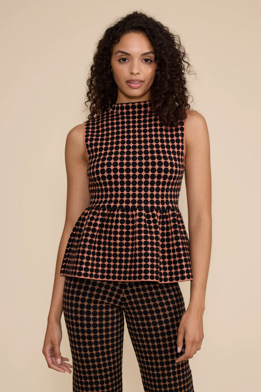 Polished in Dots Peplum top