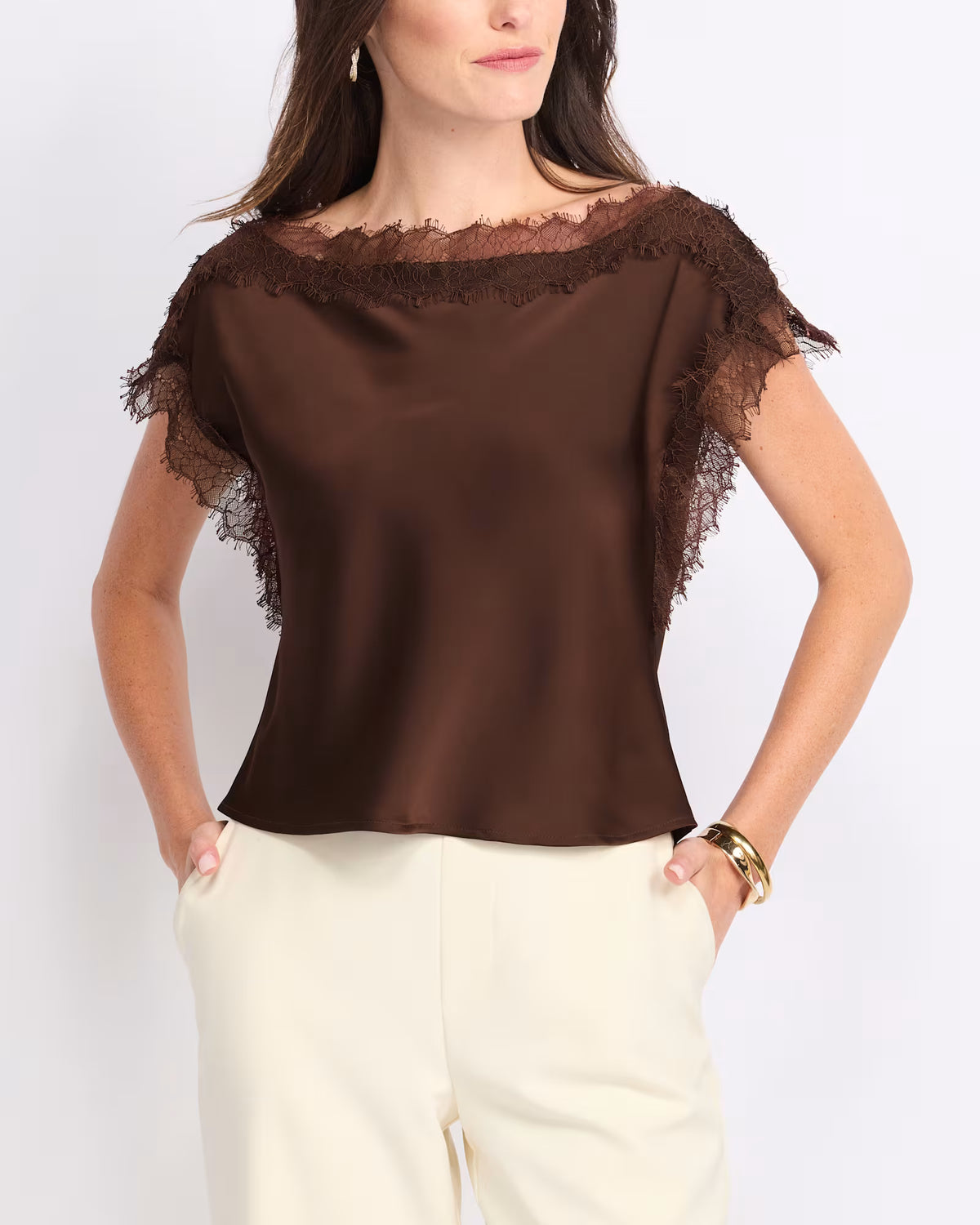 Lace Intentions Satin Top