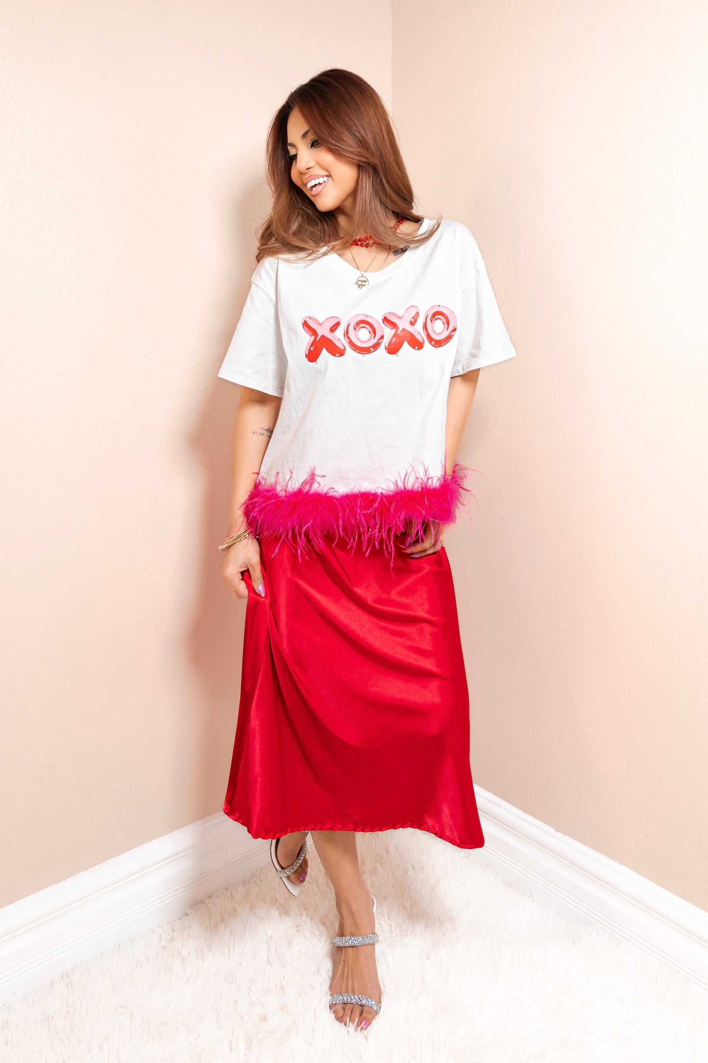 XOXO Fun Feather Tee