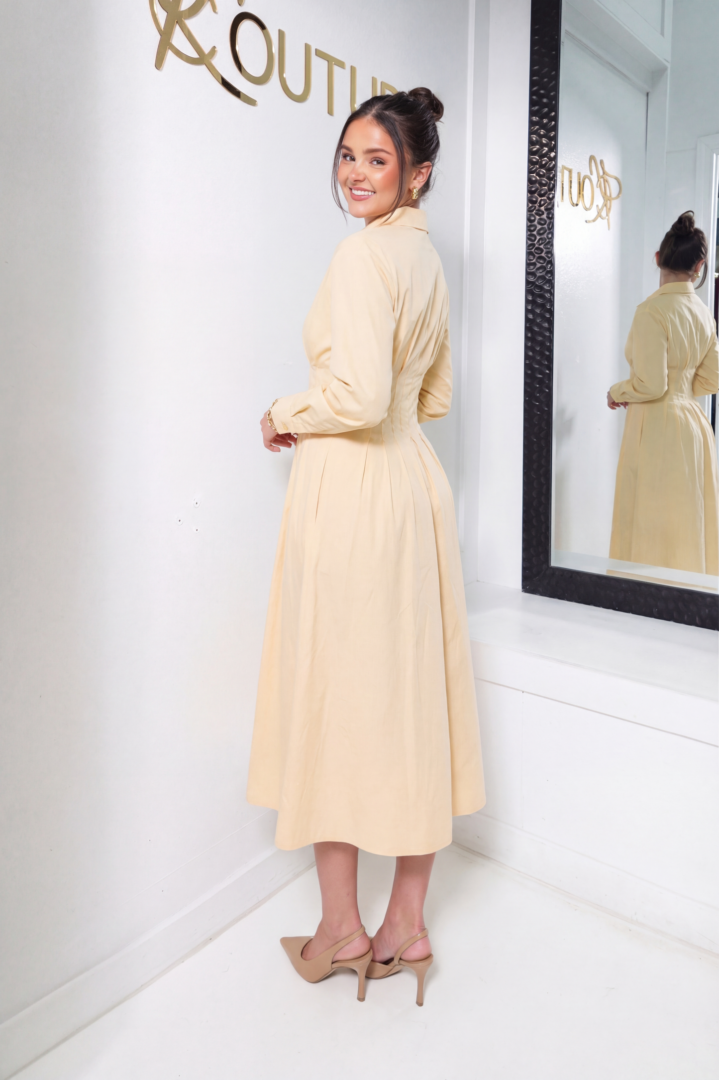 English Factory Butter Petals Shirt Dress