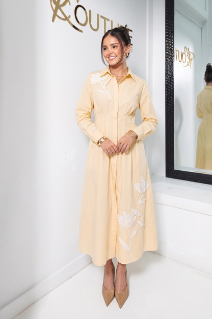 English Factory Butter Petals Shirt Dress