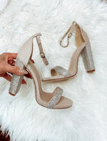 A Girl's Bestfriend Rhinestones Heel Sandal-Shoes-KCoutureBoutique, women's boutique in Bossier City, Louisiana