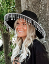 Alexa Fringes Rhinestones Cowboy Hat-Hats-KCoutureBoutique, women's boutique in Bossier City, Louisiana