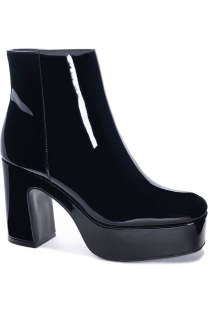 Chinese Laundry Parkside Patent Bootie-Apparel & Accessories-KCoutureBoutique, women's boutique in Bossier City, Louisiana
