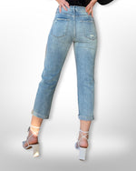Dear John Frankie Cropped Color Block Jeans-Bottoms-KCoutureBoutique, women's boutique in Bossier City, Louisiana