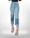 Dear John Frankie Cropped Color Block Jeans-Bottoms-KCoutureBoutique, women's boutique in Bossier City, Louisiana