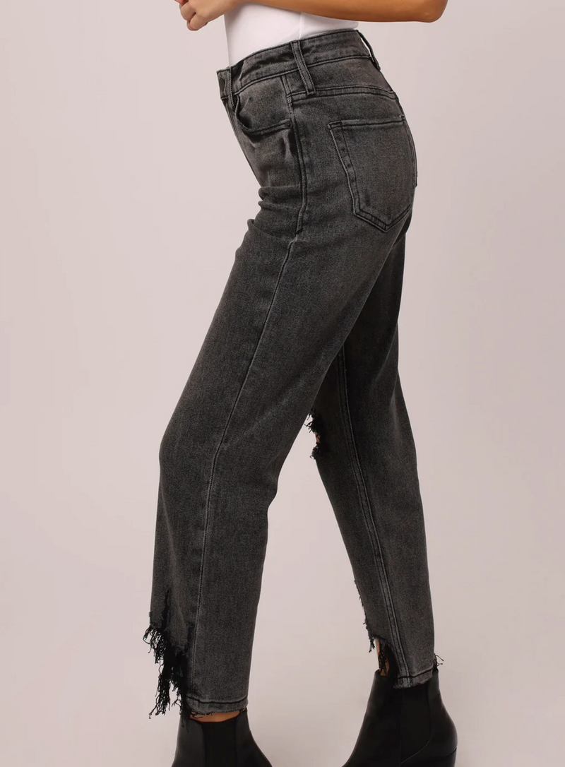 Dear John Jodi Straight Crop Vintage Black Jean-Bottoms-KCoutureBoutique, women's boutique in Bossier City, Louisiana