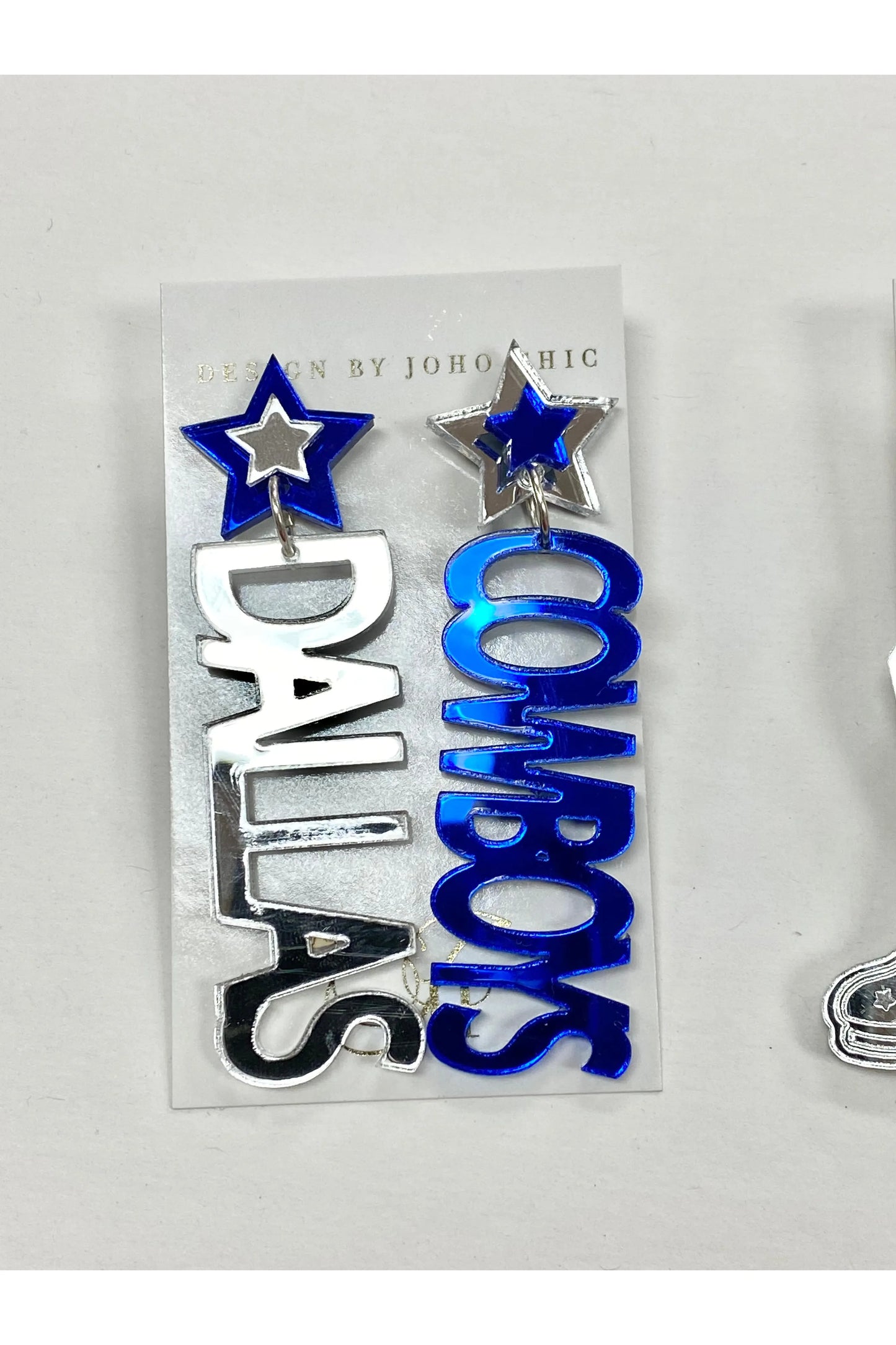 Design By Joho Chic Dallas Cowboys Earrings-KCoutureBoutique, women's boutique in Bossier City, Louisiana