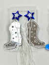 Design By Joho Chic Dallas Cowboys Earrings-KCoutureBoutique, women's boutique in Bossier City, Louisiana