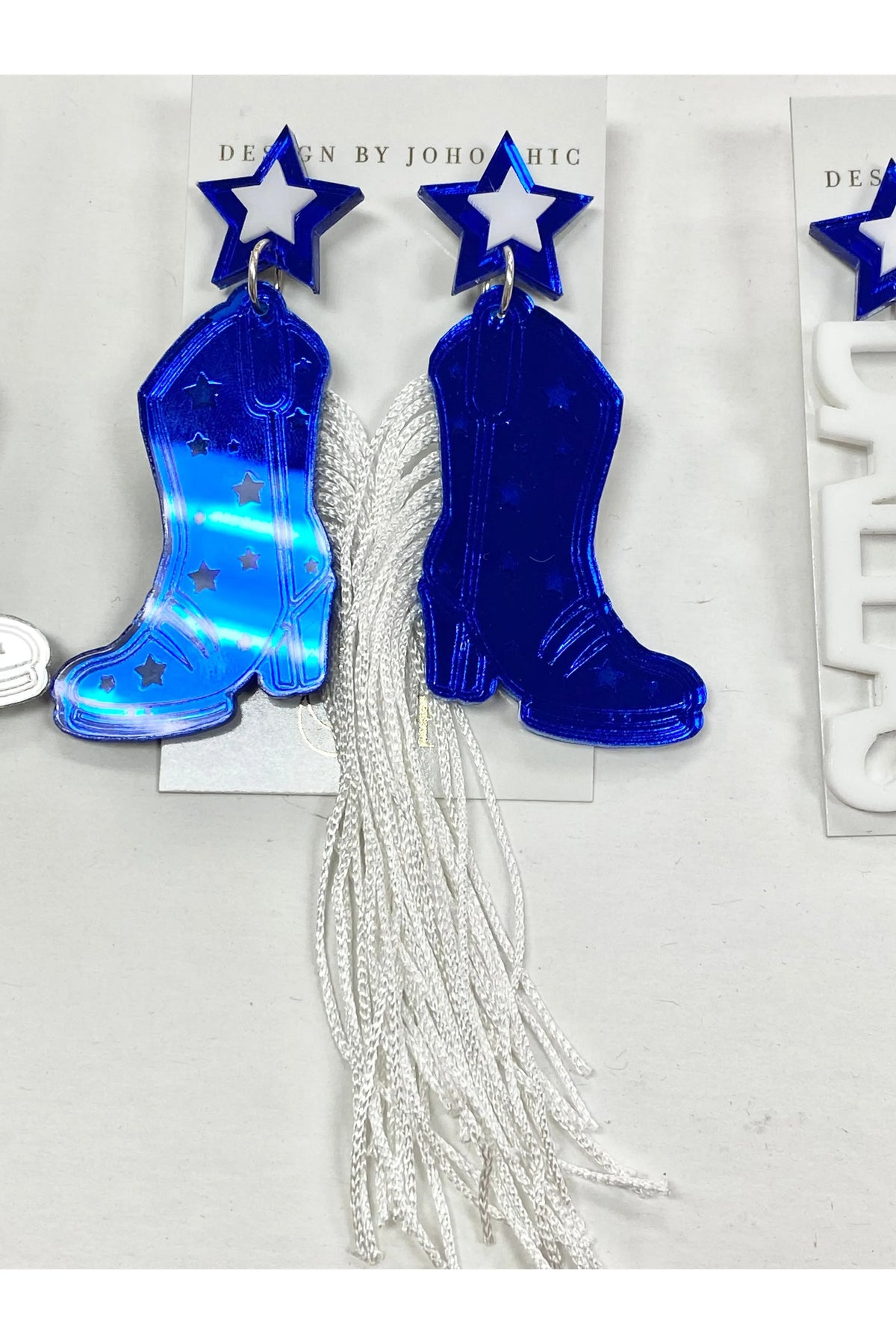 Design By Joho Chic Dallas Cowboys Earrings-KCoutureBoutique, women's boutique in Bossier City, Louisiana