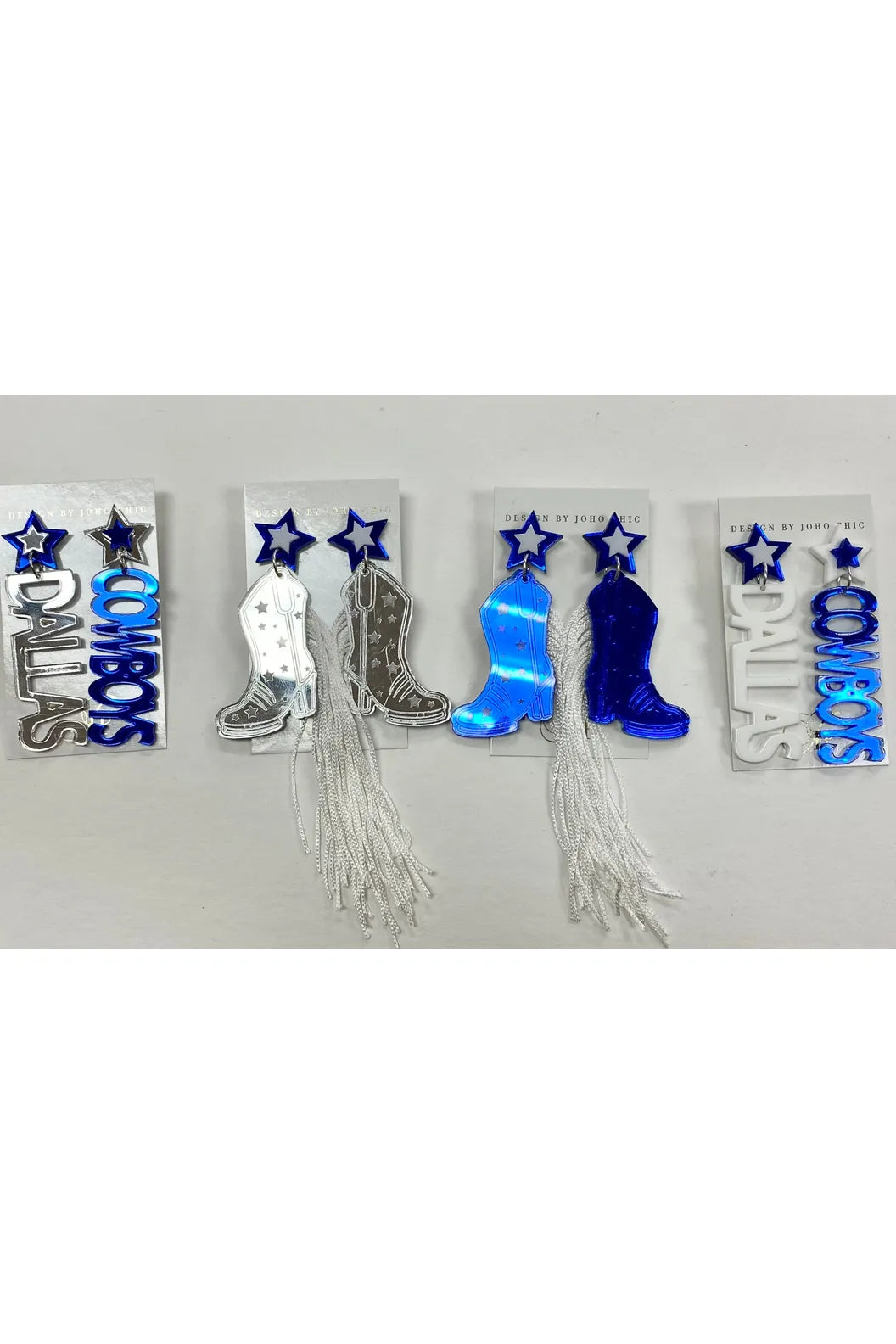 Design By Joho Chic Dallas Cowboys Earrings-KCoutureBoutique, women's boutique in Bossier City, Louisiana