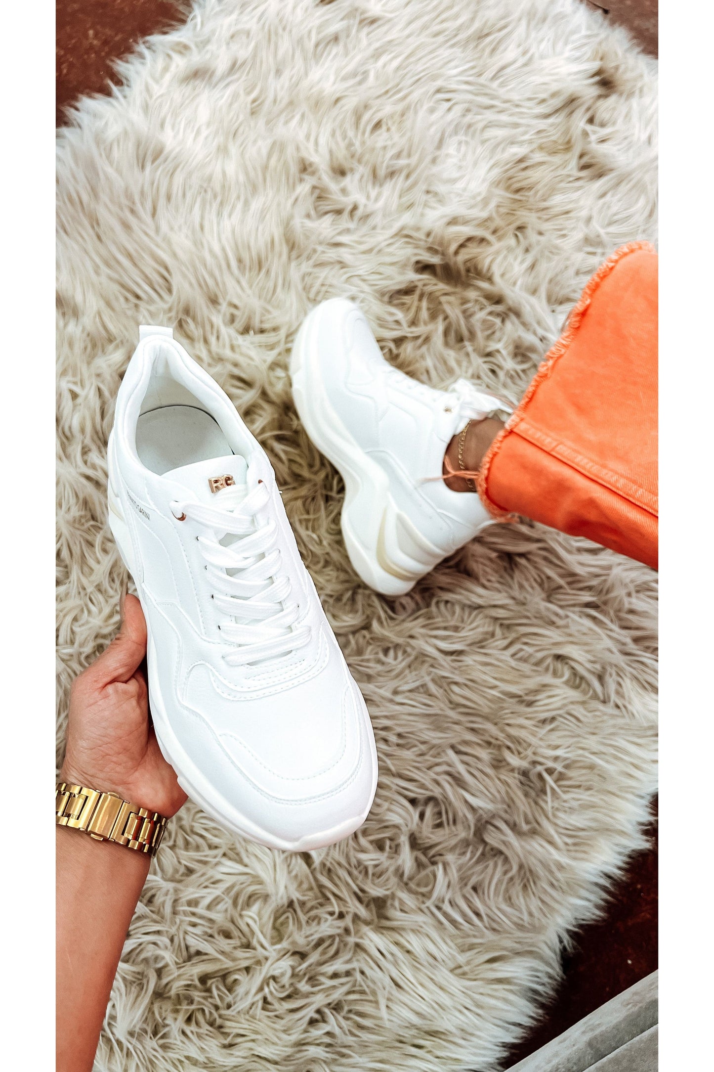 Garini Italy White Sneakers-Sneakers-KCoutureBoutique, women's boutique in Bossier City, Louisiana