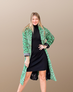 Going for Regal Leopard Green Faux Fur Long Coat-Tops-KCoutureBoutique, women's boutique in Bossier City, Louisiana