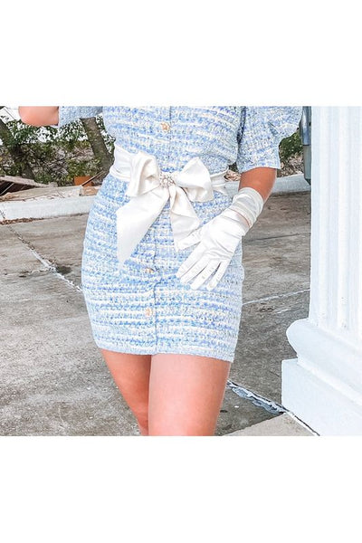 【n.VB】KL High Count SASH BELT SKIRT n.VB】KL High Count SASH BELT SKIRT