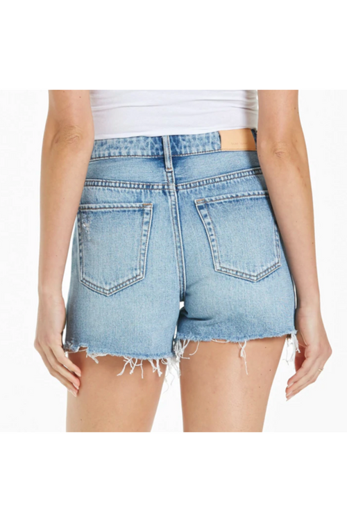 Ivy Super High Waisted Distressed Miami Denim Shorts-Apparel & Accessories-KCoutureBoutique, women's boutique in Bossier City, Louisiana