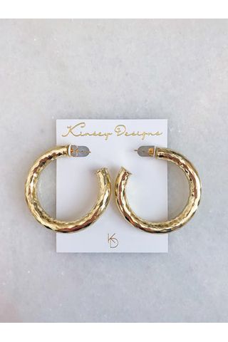 Kinsey Jasmine Gold Hoops-Accessories-KCoutureBoutique, women's boutique in Bossier City, Louisiana