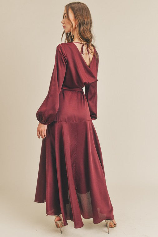 Pink Victoria Wrap Maxi Dress for Muslim Women | Niswa Fashion