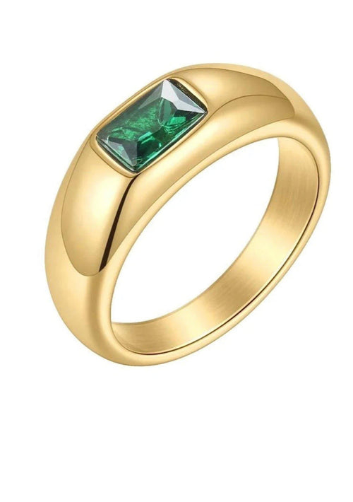 SAHIRA Mila Emerald Ring-Rings-KCoutureBoutique, women's boutique in Bossier City, Louisiana