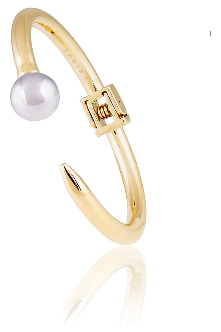 SAHIRA Stevie Nail Gold Cuff-Accessories-KCoutureBoutique, women's boutique in Bossier City, Louisiana