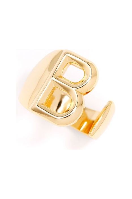 Statement Initial Ring 18K Gold Plated-Rings-KCoutureBoutique, women's boutique in Bossier City, Louisiana