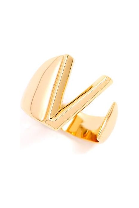 Statement Initial Ring 18K Gold Plated-Rings-KCoutureBoutique, women's boutique in Bossier City, Louisiana